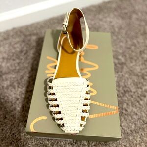 Crown Vintage Ivory Woven Flats